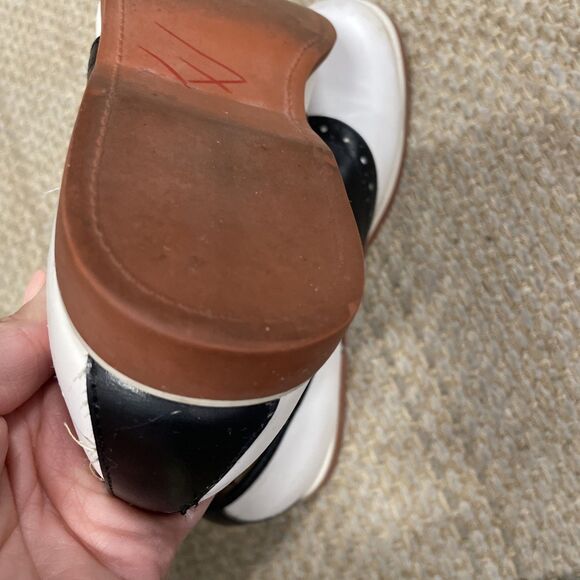 Vintage Carriage Court Sport Saddle Shoes Size 8 Women's Black White School Shoe - Picture 7 of 9